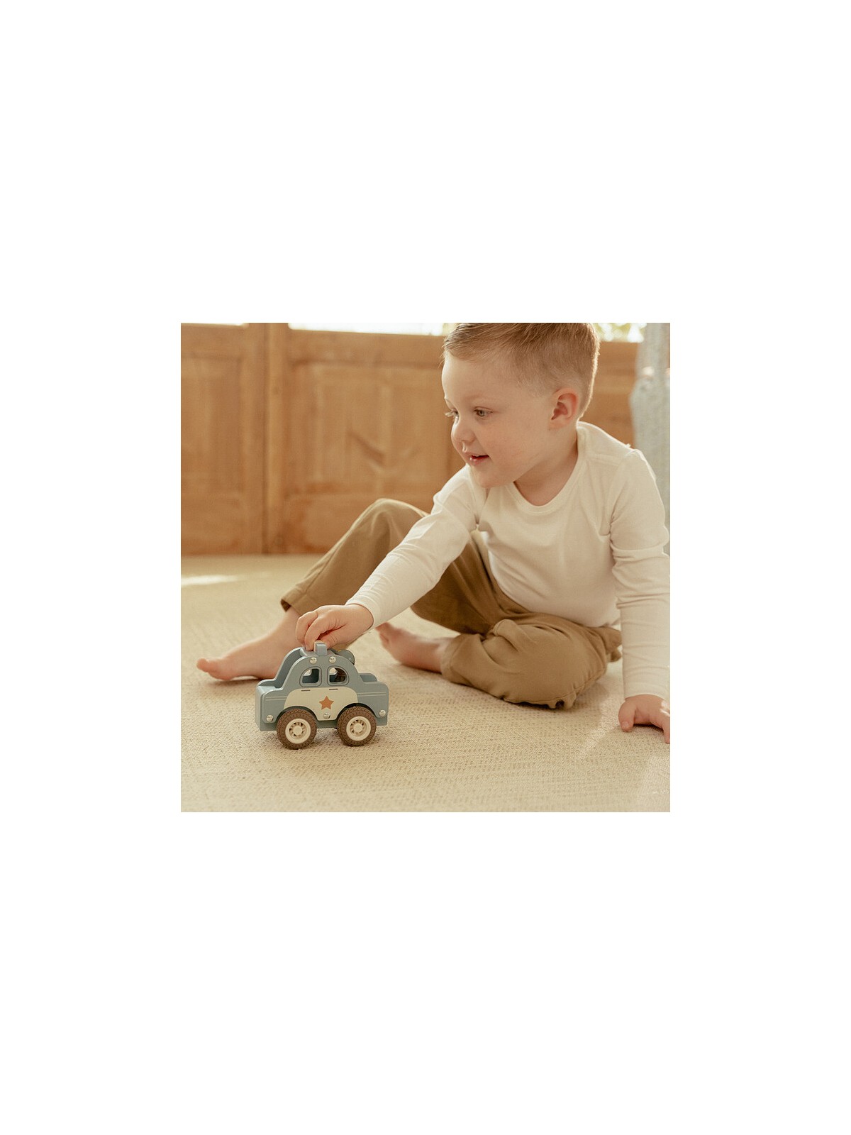 Voiture de Police en Bois