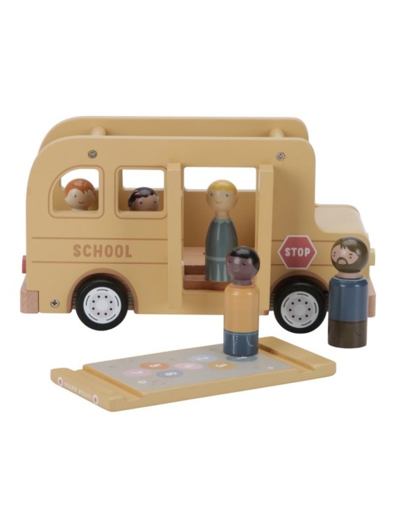 Bus scolaire avec figurines