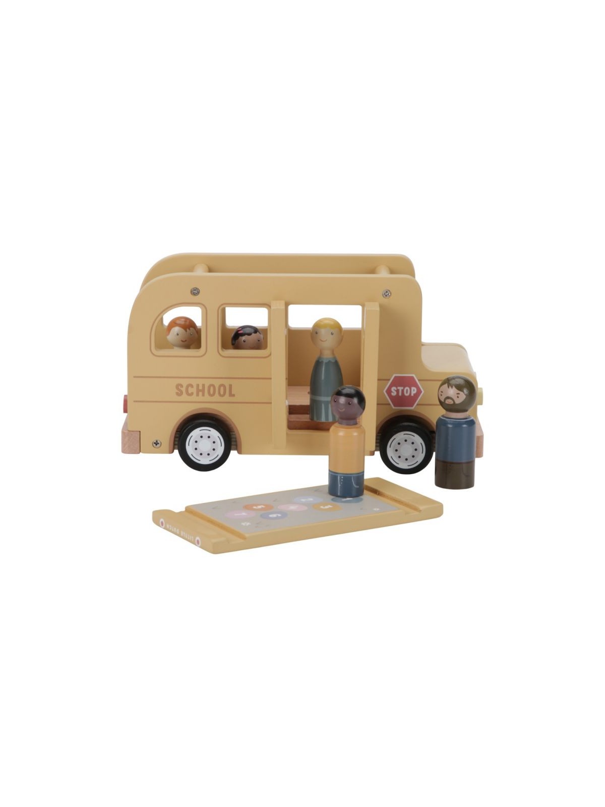 Bus scolaire avec figurines