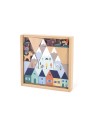 Set de 35 cubes en bois Vallée blanche - Cross Roads