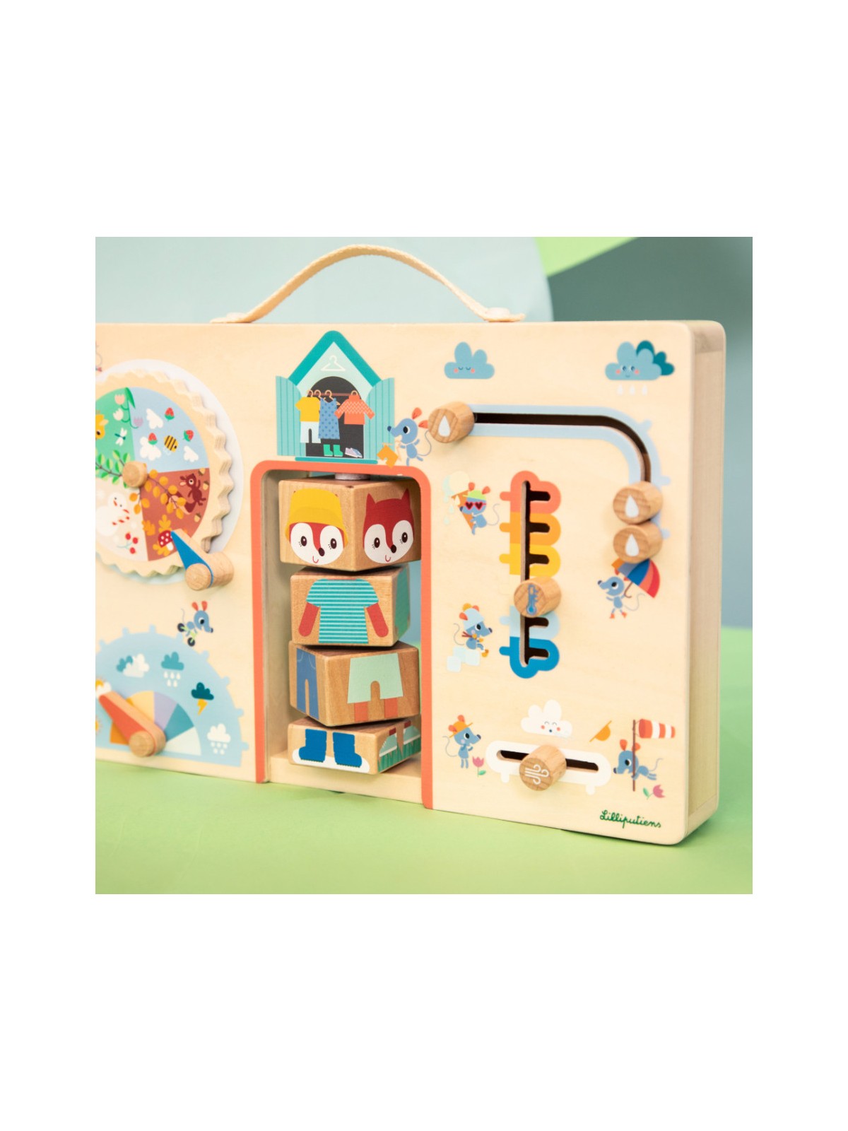 Valisette "Alice s'habille selon la météo"