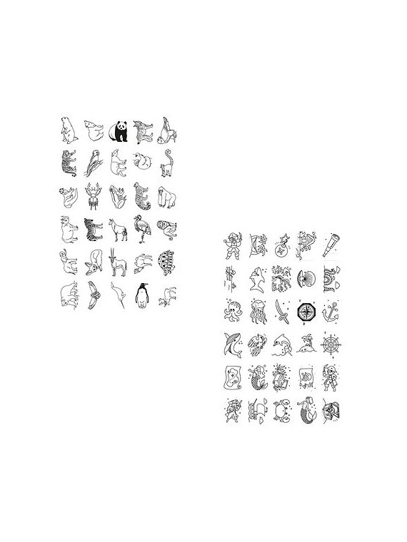 Recharges Dessiner des motifs Kidywolf - 60 motifs - Animals