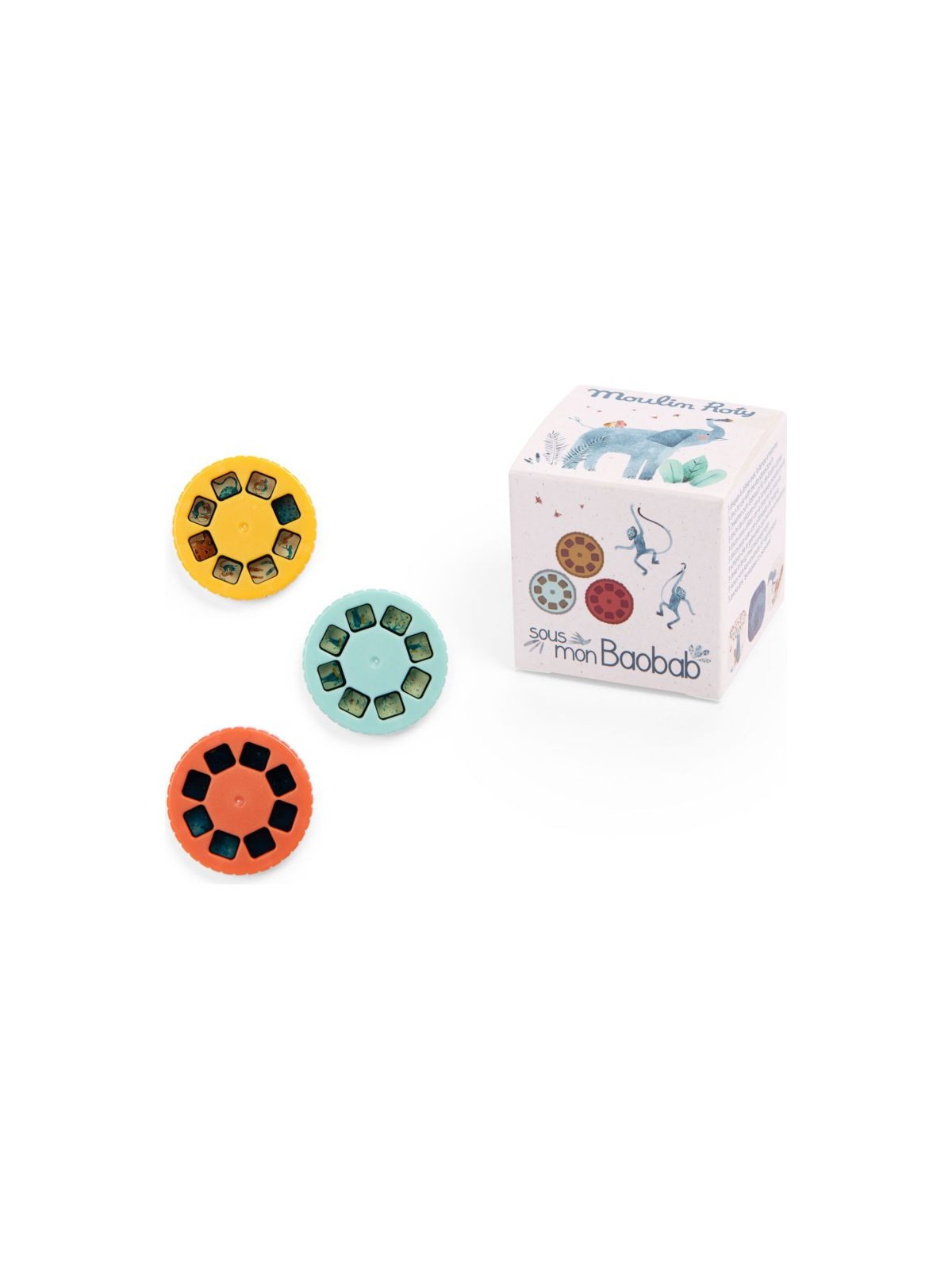 Boîte de 3 disques pour lampe à histoires