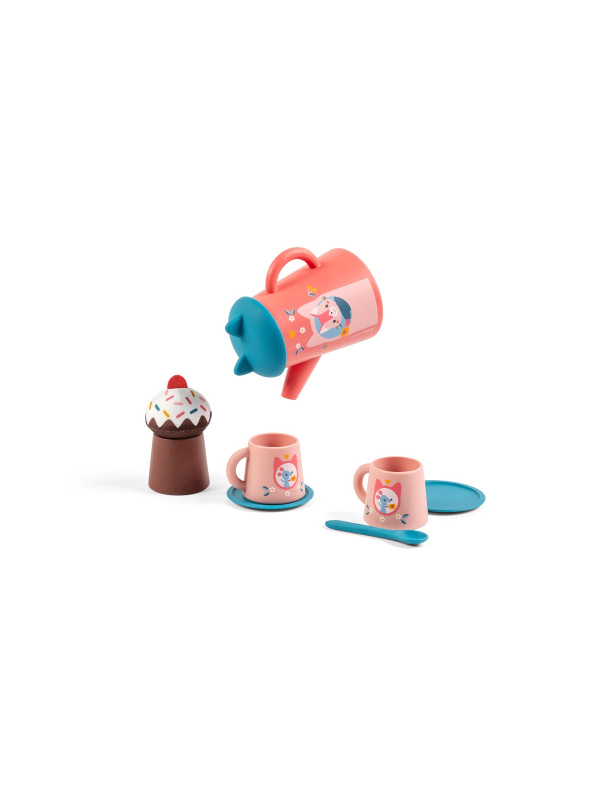 Jouet de bain - Set de thé Jeanne le chat