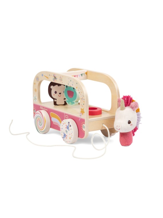 Bus en bois magique Lena la licorne