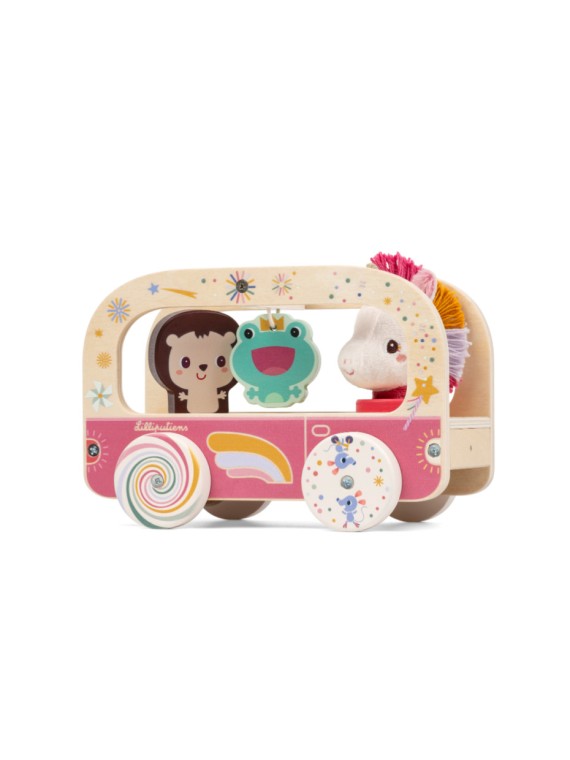 Bus en bois magique Lena la licorne