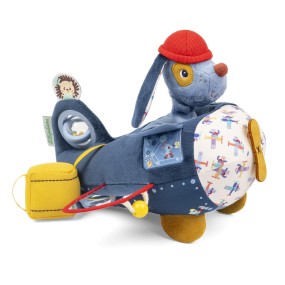 Jouet d'activités avion pour bébé Jules le chien