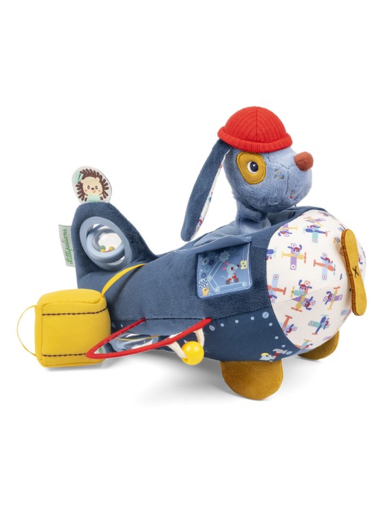 Jouet d'activités avion pour bébé Jules le chien