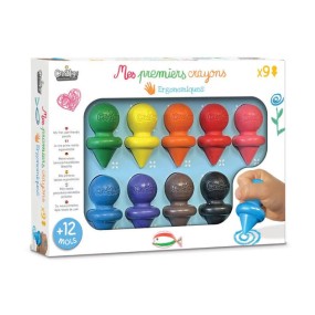 Mes premiers crayons x9 | Crayons ergonomiques bébé