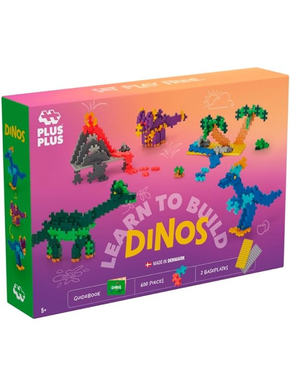 PLUS PLUS - Kit découverte Dinosaures de 600 pièces