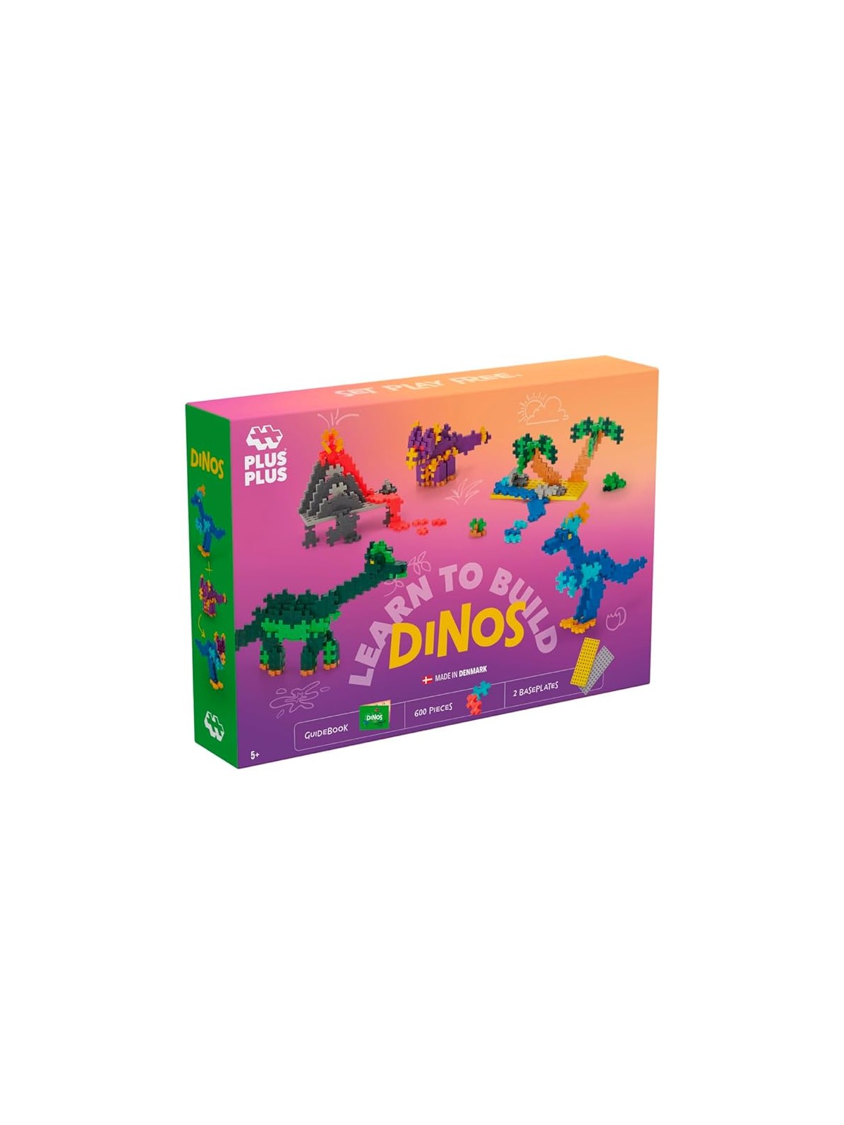 PLUS PLUS - Kit découverte Dinosaures de 600 pièces