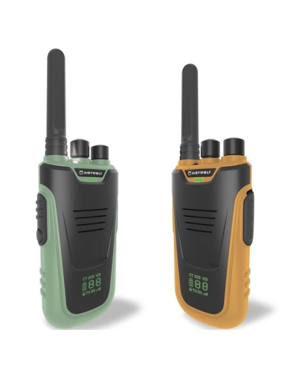Paire de Talkie-Walkie KIDYTALK vert jaune