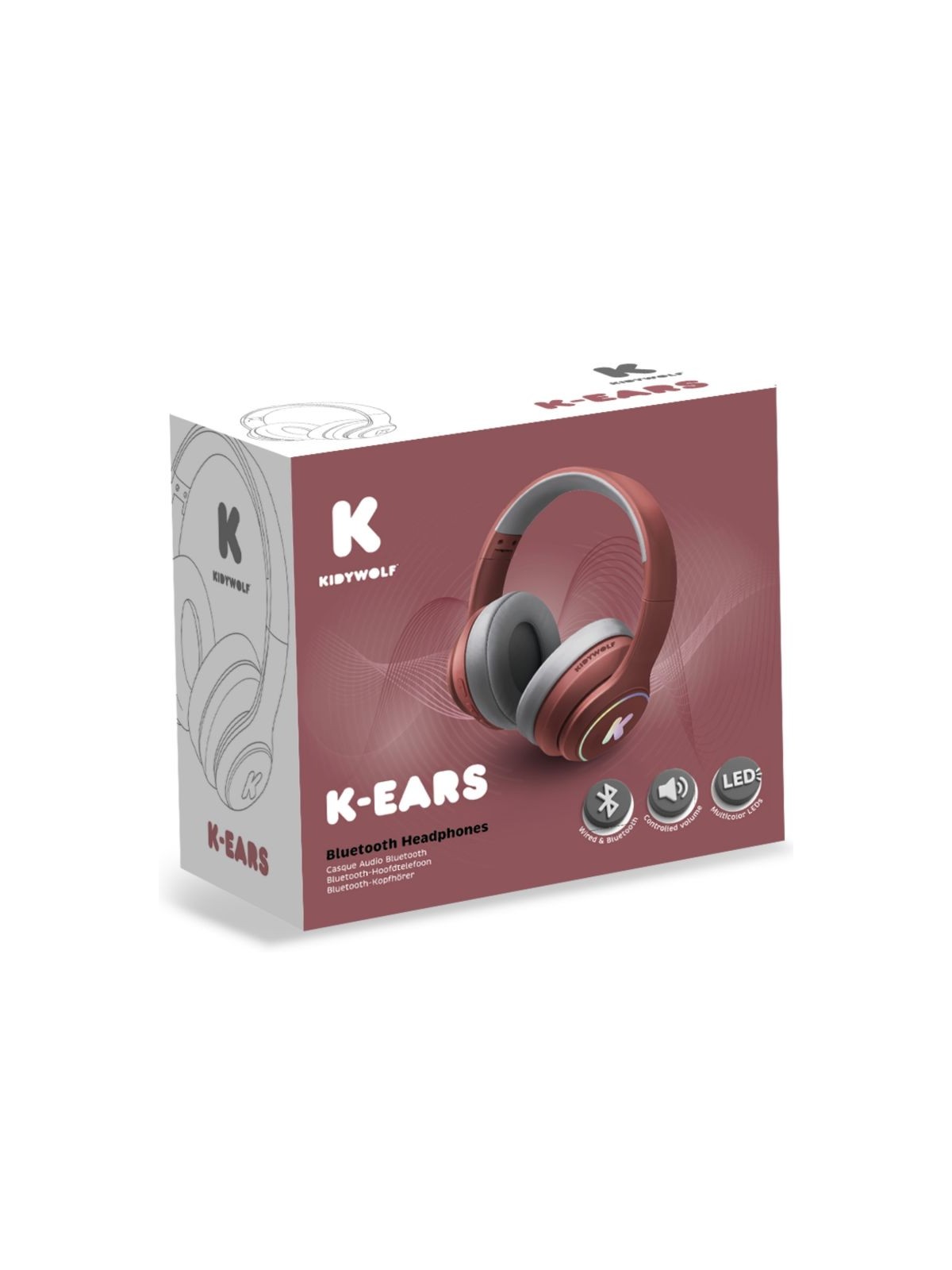 Casque audio rouge