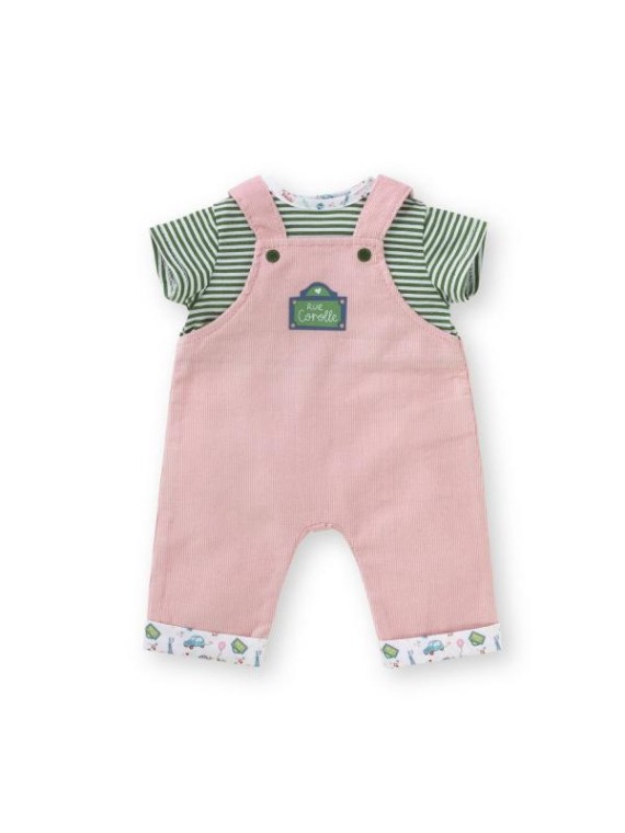 T-Shirt et Salopette Week-end à Paris pour poupon 30 cm