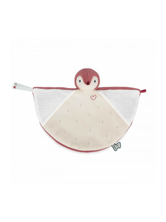 Doudou manchot Rose