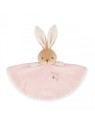Doudou lapin rond Rose