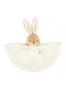 Doudou lapin rond Crème