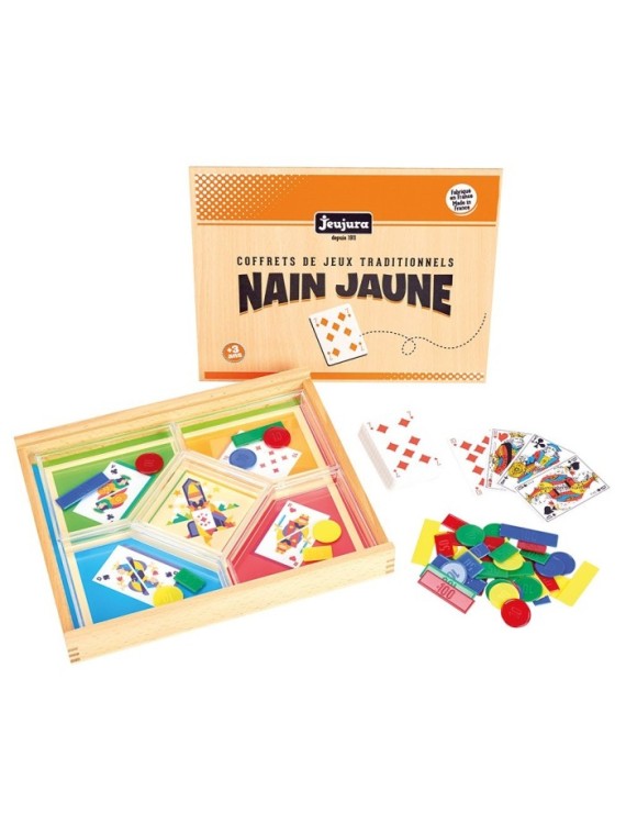 Jeu du nain jaune - coffret en bois