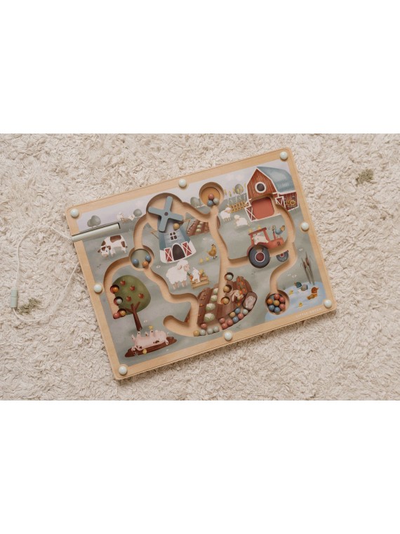 Labyrinthe magnétique en bois FSC - Little Farm