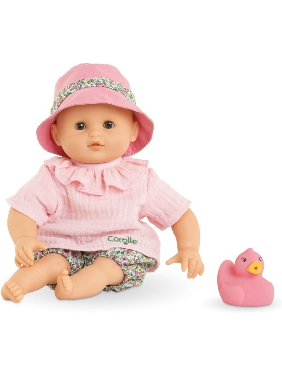 Poupon Bébé Bain Coralie Jardin en Fleurs