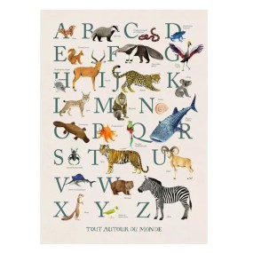 Affiche Abécédaire 50x70cm