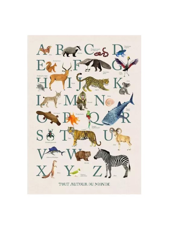 Affiche Abécédaire 50x70cm