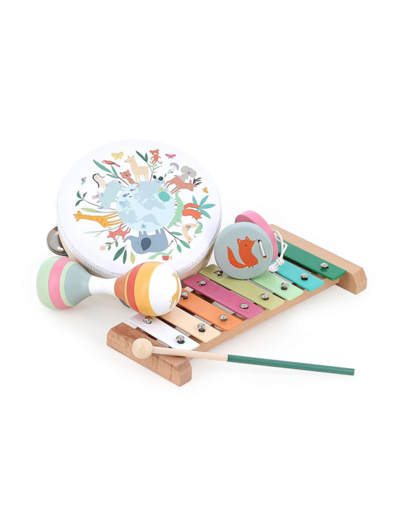Set de musique en bois, Les animaux du monde - Sarah Betz