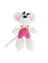 Peluche Diddl en salopette Rose 30cm