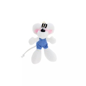 Porte-clés peluche Diddl en salopette Bleue 15cm