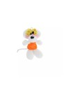 Porte-clés peluche Diddlina en robe orange 15cm