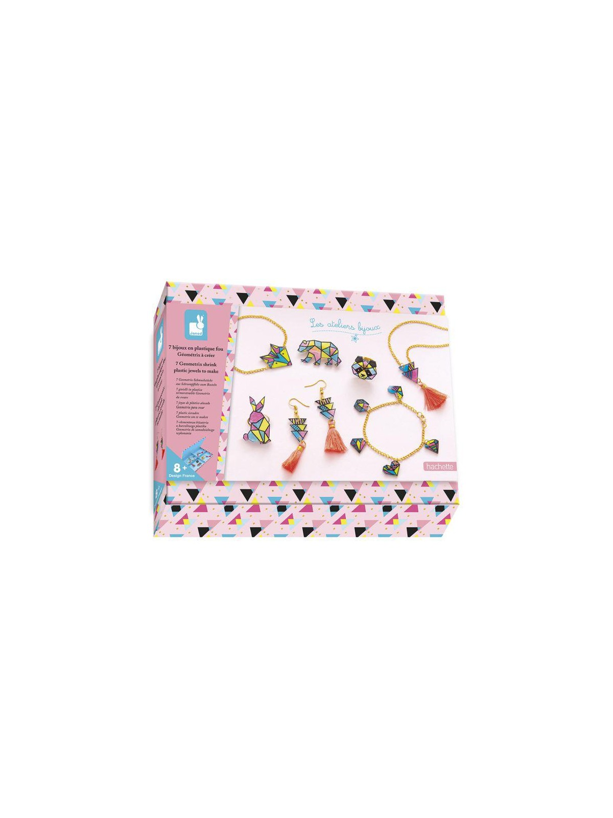 Kit Créatif - Coffret 7 Bijoux en Plastique Fou Geometrix