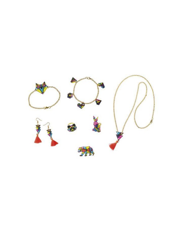 Kit Créatif - Coffret 7 Bijoux en Plastique Fou Geometrix