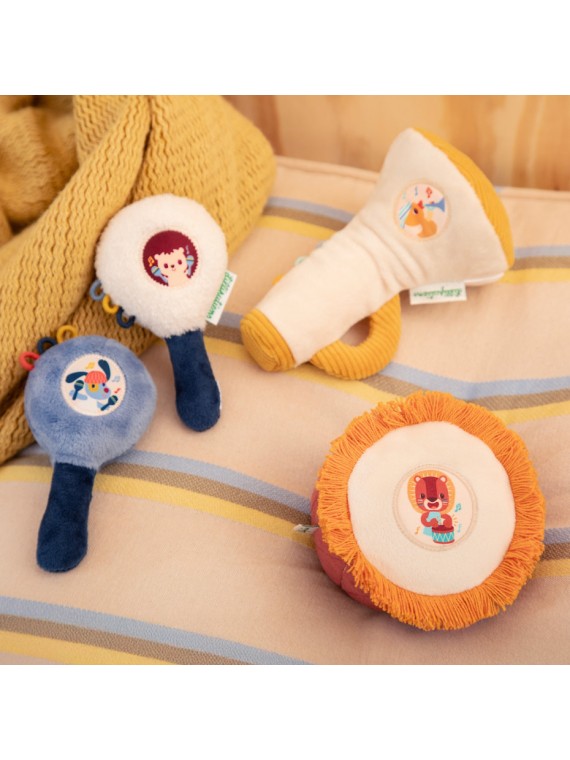 Hochet tambour Jack le lion