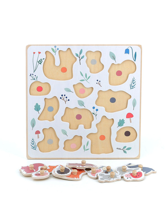 Puzzle encastrement les animaux