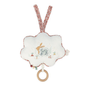 Boite a musique tissu mon petit lapin